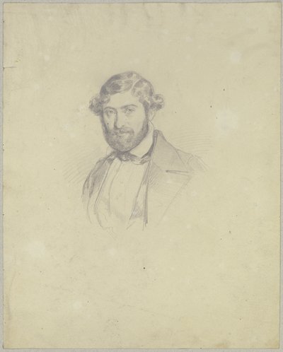 A geisenheimi Dresel zenész portréja alkotó: Jakob Becker