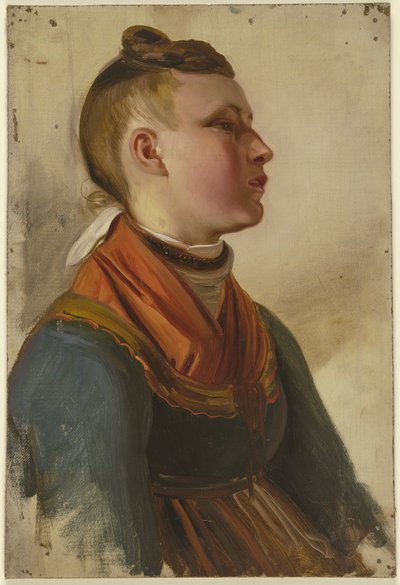 Parasztlány alkotó: Jakob Becker