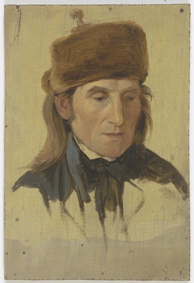 Paraszt prémes sapkában alkotó: Jakob Becker
