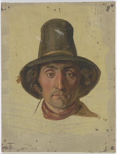 Paraszt magas kalappal alkotó: Jakob Becker