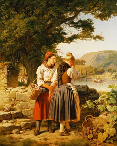 A búcsú, 1842 alkotó: Jakob Becker