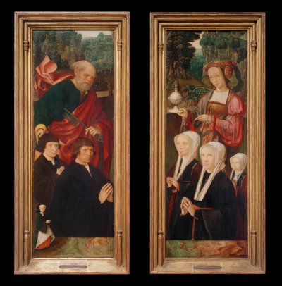 Adományozó figurák St. Péter kulccsal alkotó: Jakob Cornelisz