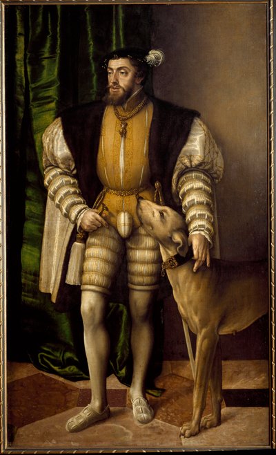V. Károly német császár portréja alkotó: Jakob Seisenegger