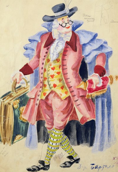 Jelmeztervek Mozart „Figaro házassága” című művéhez alkotó: Jakov Zinovyevich Stoffer