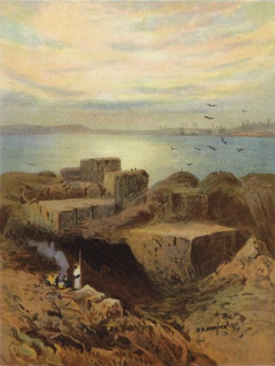 Babilon romjai és függőkertek (színes litó) alkotó: James (after) Clark