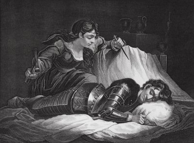 Jael és Sisera, Bírák, 4. fejezet, 17., 22. v. (metszet) alkotó: James (after) Northcote