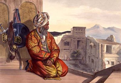 "Atmaran" hindu Pesavarból, 9. tábla az "Afganisztán tájai, lakói és viseletei" című könyvből, metszette Robert Carrick (1829-1904 körül) 1848 (litográfia). alkotó: James (after) Rattray