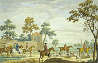 Going Out in the Morning, metszett P.C. Canot (színes metszet) alkotó: James (after) Seymour