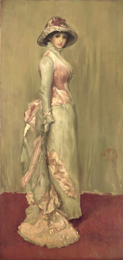 Harmónia rózsaszínben és szürkében: Lady Meux alkotó: James Abbott McNeill (attr.to) Whistler