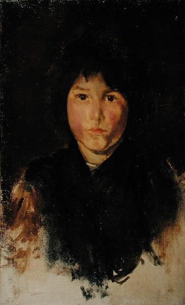 Egy korzikai gyermek (olaj, vászon) alkotó: James Abbott McNeill Whistler