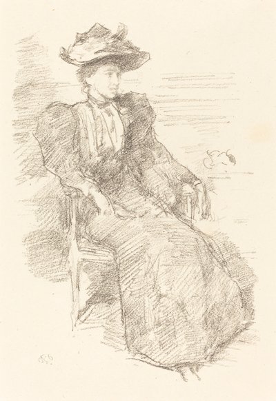 Portré: Mildred Howells, 18941896. alkotó: James Abbott McNeill Whistler