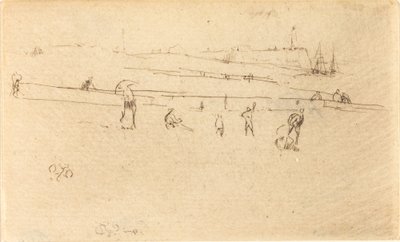 Vázlat Dieppe-ben. alkotó: James Abbott McNeill Whistler