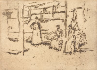 Az eladás után, Hounsditch, c. 18861888. alkotó: James Abbott McNeill Whistler