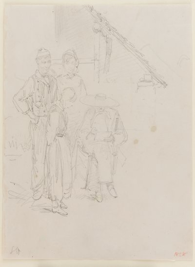 Egy művész vázlat, 1858. alkotó: James Abbott McNeill Whistler