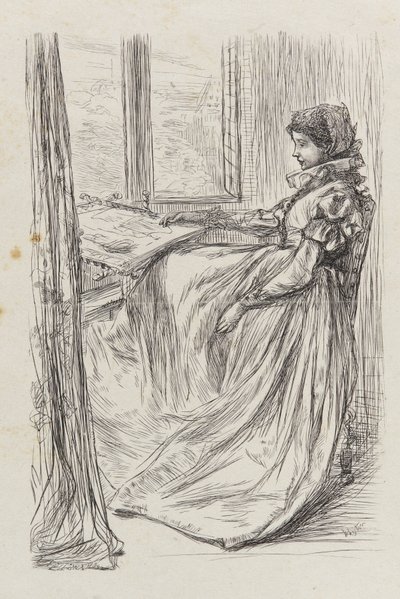 Illusztráció reggel a Szent Bartholomew mészárlás előtt, 1862. alkotó: James Abbott McNeill Whistler