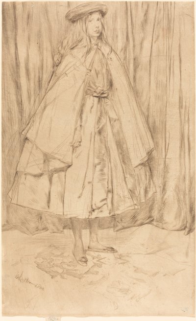 Annie Haden, 1860. alkotó: James Abbott McNeill Whistler