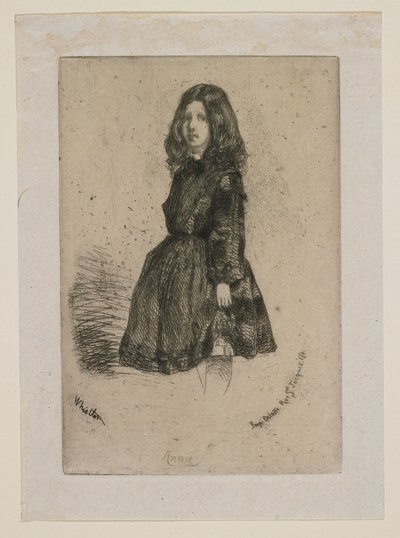 Annie a Tizenkét rézkarc a természetből sorozatból alkotó: James Abbott McNeill Whistler