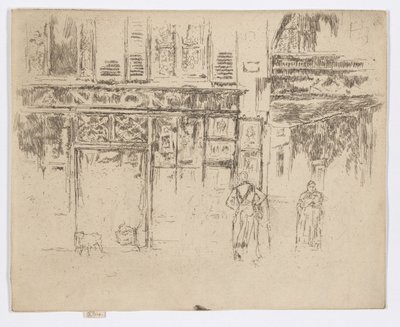 Antonius nyomdája, Rue de Seine, 1892-93 körül (metszet; tus, papír) alkotó: James Abbott McNeill Whistler