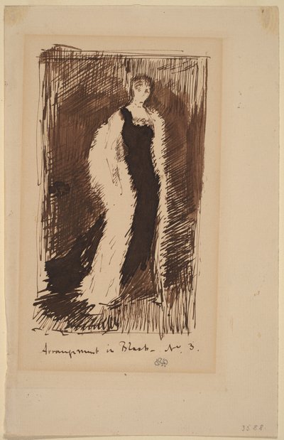 Arrangement in Black - No.3 alkotó: James Abbott McNeill Whistler