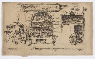 Atelier de Bijouterie, 1892-93 körül (metszet; tus, papír) alkotó: James Abbott McNeill Whistler