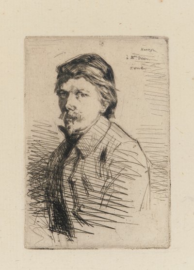 Auguste Delatre, 1858. alkotó: James Abbott McNeill Whistler
