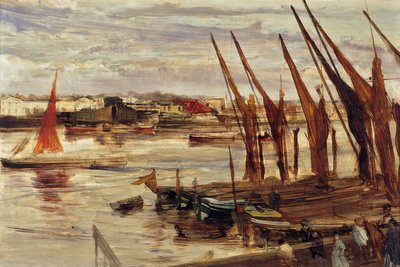 Battersea Reach, 1863 körül alkotó: James Abbott McNeill Whistler