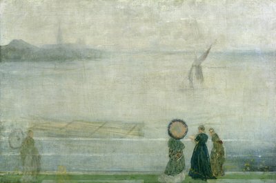 Battersea Reach a Lindsey Housestól, 1864-71 körül alkotó: James Abbott McNeill Whistler