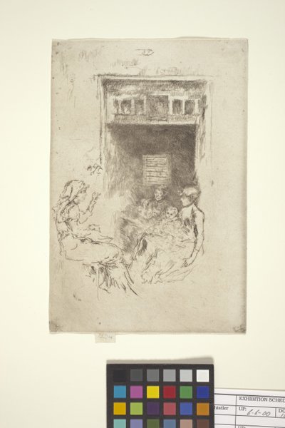 Bead-Stringers (rézkarc) alkotó: James Abbott McNeill Whistler