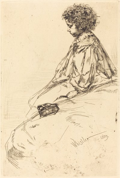 Bibi Lalouette, 1859. alkotó: James Abbott McNeill Whistler