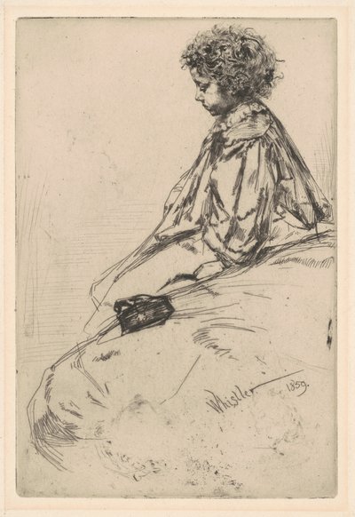 Bibi Lalouette, 1859. alkotó: James Abbott McNeill Whistler