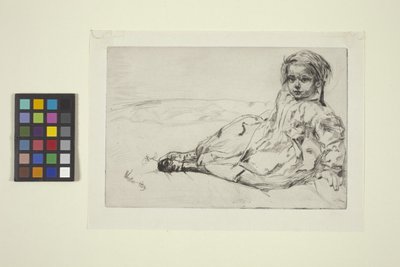 Bibi Valentin (rézkarc) alkotó: James Abbott McNeill Whistler