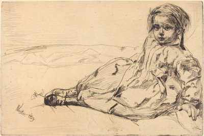 Bibi Valentin, 1859. alkotó: James Abbott McNeill Whistler