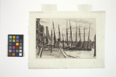 Billingsgate (rézkarc) alkotó: James Abbott McNeill Whistler