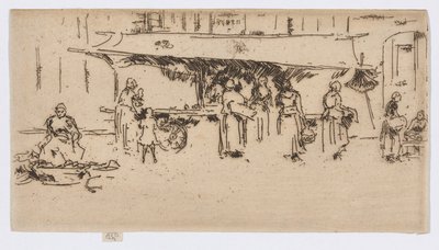 Booth, Piactér, Loches alkotó: James Abbott McNeill Whistler
