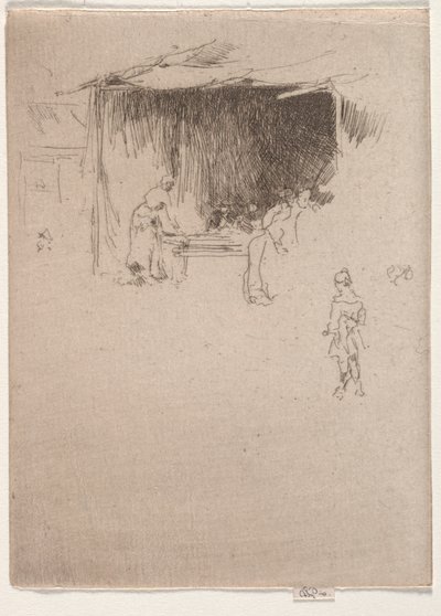 Booth egy vásáron. alkotó: James Abbott McNeill Whistler