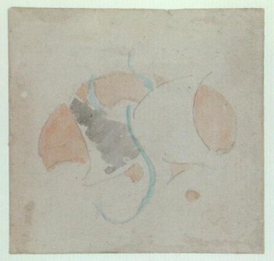 Pillangó motívum (ceruza és akvarell, papír) alkotó: James Abbott McNeill Whistler