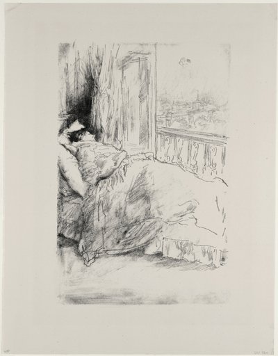 Az erkély mellett, 1896 alkotó: James Abbott McNeill Whistler