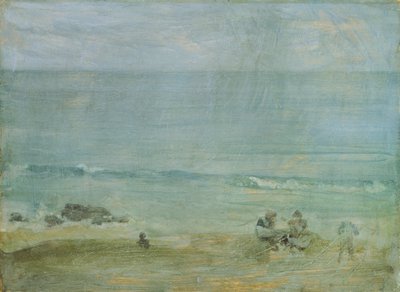 A parton, St. Ives (olaj a fedélzeten) alkotó: James Abbott McNeill Whistler