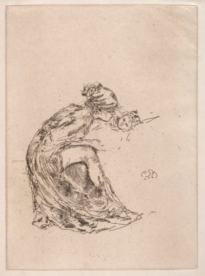 Cameo, 1. szám Anya és gyermeke, c. 1890-1893. alkotó: James Abbott McNeill Whistler