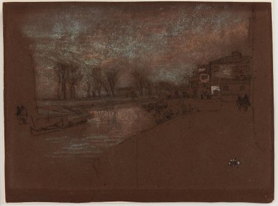 Campo Sta. Márta - Téli este, 1879-1880. alkotó: James Abbott McNeill Whistler