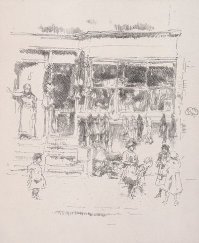 Chelsea Rags, 1888. alkotó: James Abbott McNeill Whistler