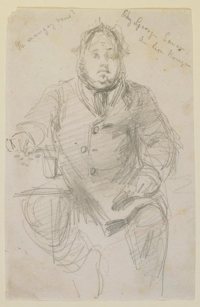 Chez George Sauer a Lion Rouge, 1858. alkotó: James Abbott McNeill Whistler