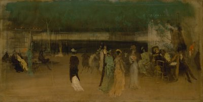 Cremorne Gardens, No. 2, kb. 1870-80. alkotó: James Abbott McNeill Whistler