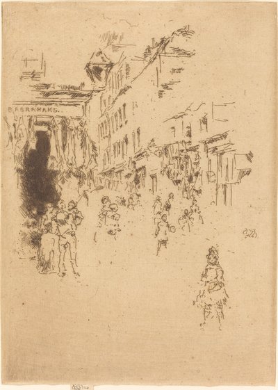 Cutler Street, Hounsditch, 1887. alkotó: James Abbott McNeill Whistler