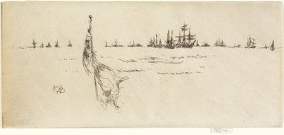 A zászló mártása, 1887 alkotó: James Abbott McNeill Whistler