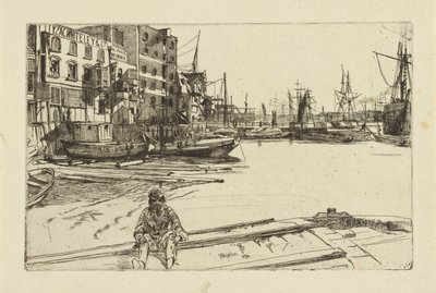 Eagle Wharf Tyzac Whiteley és Társa, 1859. alkotó: James Abbott McNeill Whistler