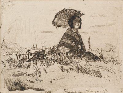Teljes napsütésben, 1858. alkotó: James Abbott McNeill Whistler