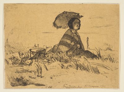 Teljes napsütésben, 1858. alkotó: James Abbott McNeill Whistler
