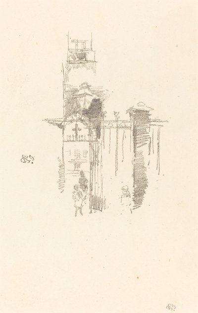 Bejárati kapu, 1887. alkotó: James Abbott McNeill Whistler