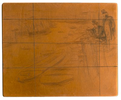 Rézkarc: A kis medence, 1861. alkotó: James Abbott McNeill Whistler